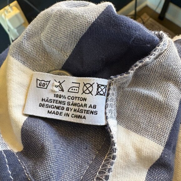 Hästens Blue Check Pajama Shirt TOP ONLY M medium plaid button up Hastens - Picture 10 of 11